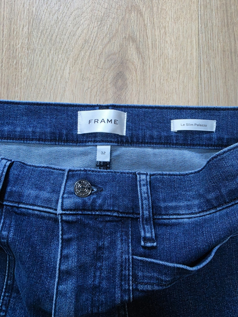 FRAME NWT Le Slim Palazzo High Rise Wide Leg Jeans Size 32 - Picture 4 of 10